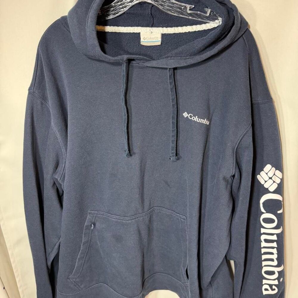 Columbia-sportswear Men's Navy and Blue Hoodie